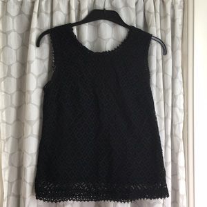 Merona Black Lace Sleeveless Top
